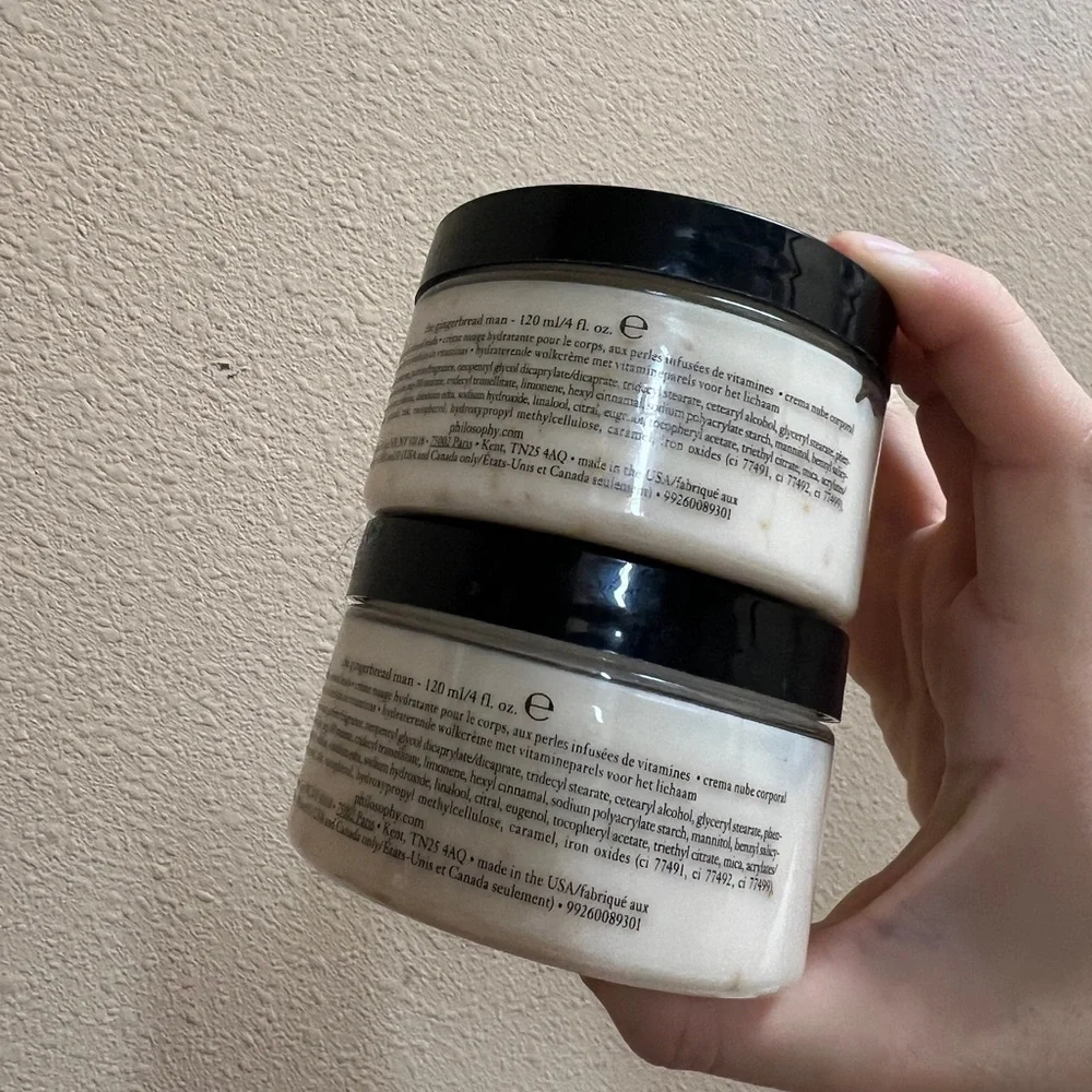 2X Philosophy the Gingerbread Man Hydrating Body Cloud Cream 4 Oz
